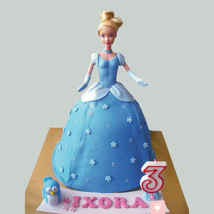 Buy Experience the Magic of the Ocean with Blue Barbie Doll Cake at Grace  Bakery, Nagercoil