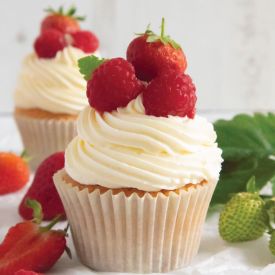 Summer fruit cupcake