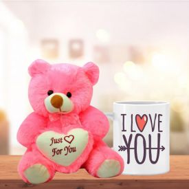 Love You Mug with Teddy