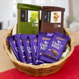 Mixed Chocolates Basket of 8