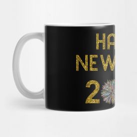 Colourfull Printed Happy new year Mug