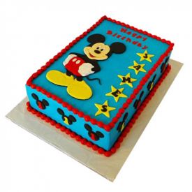 Mickey Mouse Fondant Cake