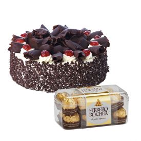 Black forest with ferrero rocher