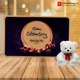 Teddy Bear with Celebration Pack