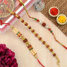 3 Rudraksha Rakhis