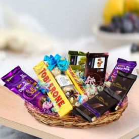 A Basket of Mixed chocolates