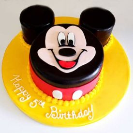 Smiley Mickey Mouse Cake