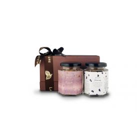signature burnt caramel almonds fwith rose gold