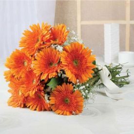 Bunch Of Orange Gerbera