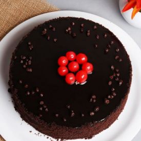 Rich chocolate truffle cake