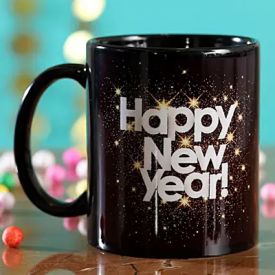 Happy New Year with Fireworks Coffee Mug