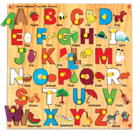 Capital Alphabet Tray with Picture