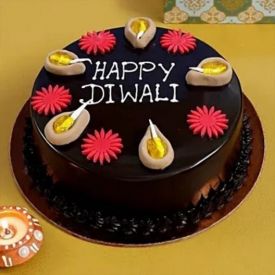 Chocolate Diwali Cake