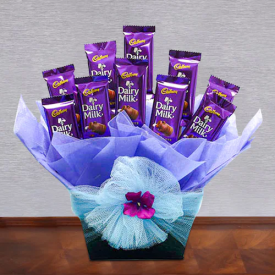 Dairy milk chocolate basket