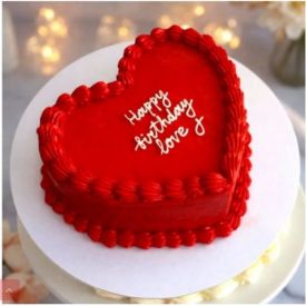 Heart shaped butter scotch Cake