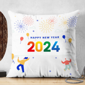 Happy new year 2018 cushion