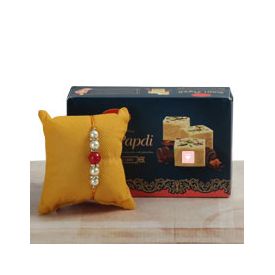 Soan Papri N Red Rakhi