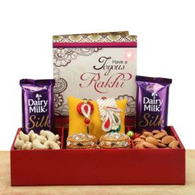 Dry fruits, Chocolates and Greeting card