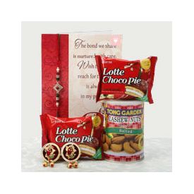 Rakhi, Greeting card, Choco pie