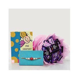 Chocolates and a Rakhi Greeting Card