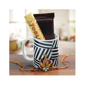 Rakhi and designer coffee mug