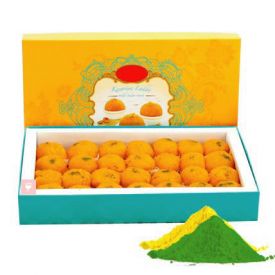 Moti Choor Laddu With Gulal