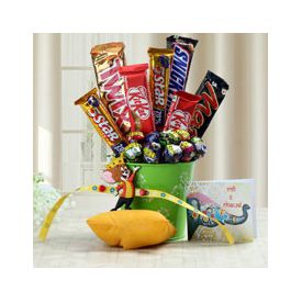 Mug, Rakhi with Chocolates,