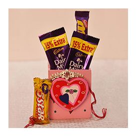 Chocolates, Silver Rakhi