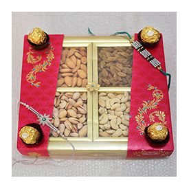 Mixed Dry fruits,Ferrero Rocher Chocolates ,Rakhi