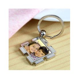 Personalized Key chain Square 1.5x1.5 inches