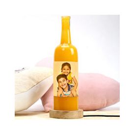 Personalized Yellow Bottle Lamp