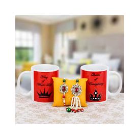 Lumba Rakhi with coffee mug