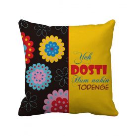 Happy friend ship day cushion Height- 12 inch and width:- 12 inch