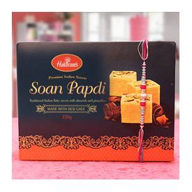 Soan Papdi of 250gm with rakhi