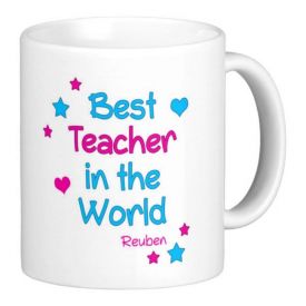 Personalised Best Teacher In The World Mug