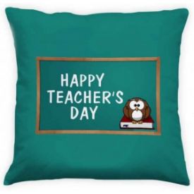 Teachers Day Green Cushion