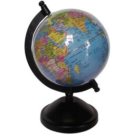 Blue Student Globe Desk & Table Top Political World Globe (Small Blue)