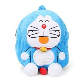 Doraemon Plush School Bag Blue