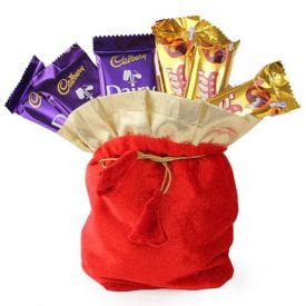 Red Chocolates Potli