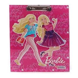 Barbie Writing Pad Sparkle Girls Print - Pink