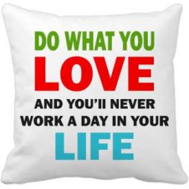 Love Printed Cushion Cover