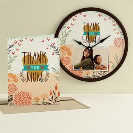 Thank you Mom clock club with card