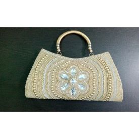 Golden party clutch