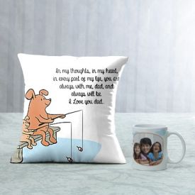 Love You Dad Mug N Cushion