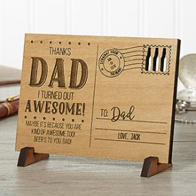 Awesome Dad personalized Plaque