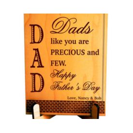 Precious Dad personalized Plaque