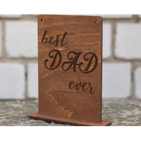 Best Dad ever personalized plaque
