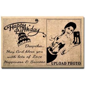 Happy B'day wooden plaque