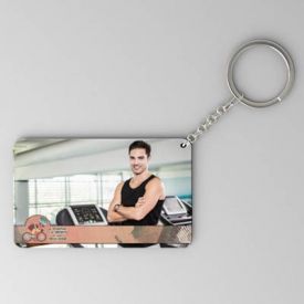 Be positive Be sporty Personalized House Warming Keychain