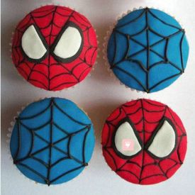Spiderman Cup Cake